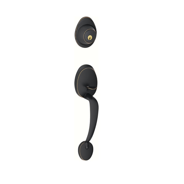 Schlage JH58BAR716 Barcelona Handleset, Aged Bronze