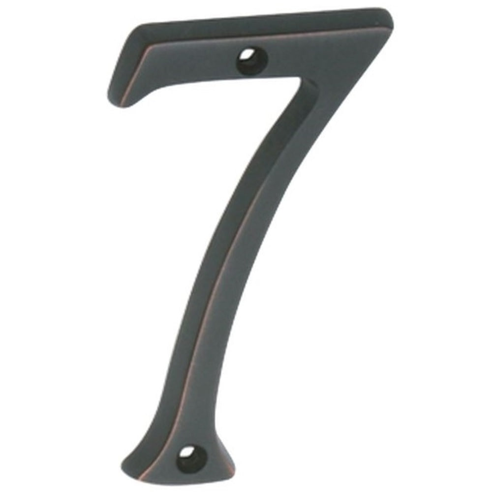 Schlage SC2-3076-716 Classic House Number 7, Solid Brass, Aged Bronze