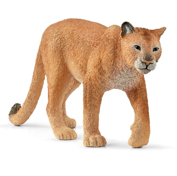 Schleich 14853 Cougar Toy Animal Figurine, Tan