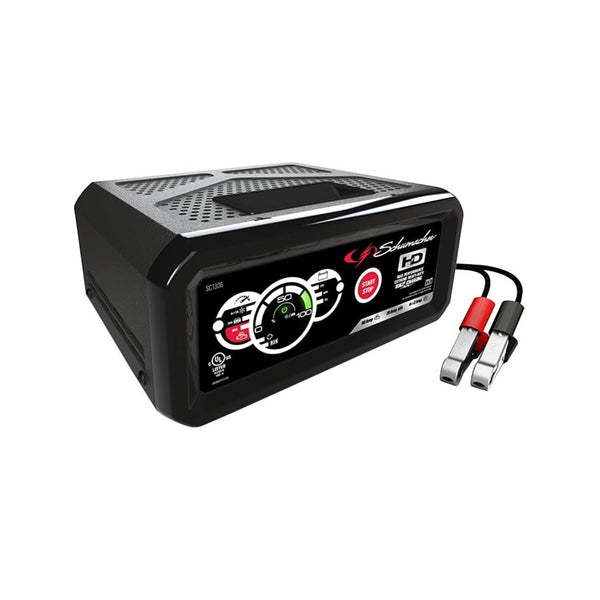 Schumacher SC1306 Automatic Battery Charger With Engine Start, 80/12/2-Amp, 12-Volt