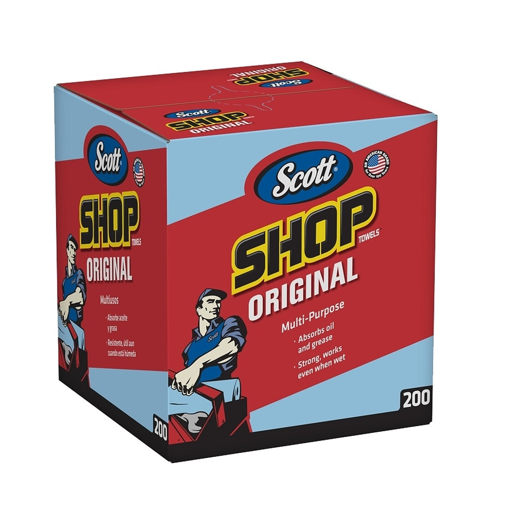 Scott 75190 Original Shop Towels, Blue, 200-Count