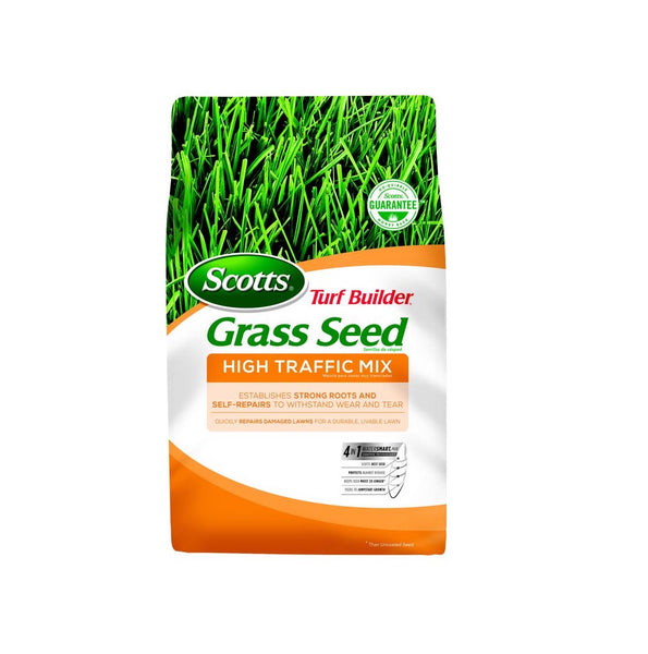 Scotts 18277 Turf Builder High Traffic Mixed Sun or Shade Grass Seed, 7 lb