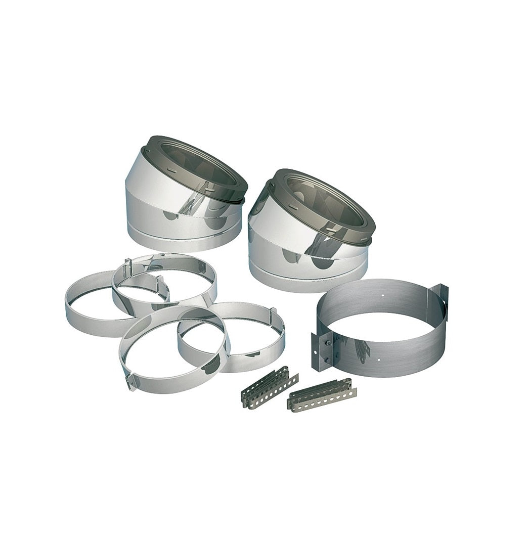 Selkirk 206211 Type HT Insulated Elbow Kit, Stainless Steel