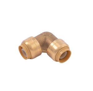 SharkBite UR248A4 Push to Connect 90 Degree Elbow, Brass