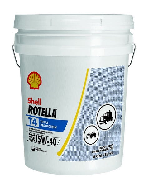 Shell 550045128 Diesel Engine Heavy Duty Motor Oil, 5 gal
