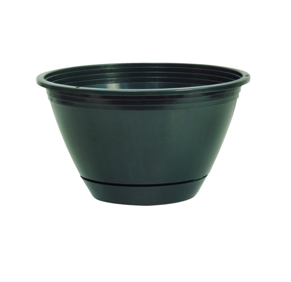 Southern Patio EE1025OG Hanging Basket Planter, 10 Inch, Olive Green
