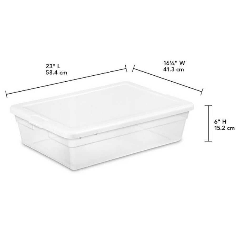 Sterilite 16558010 Storage Box, 28 Quart Capacity