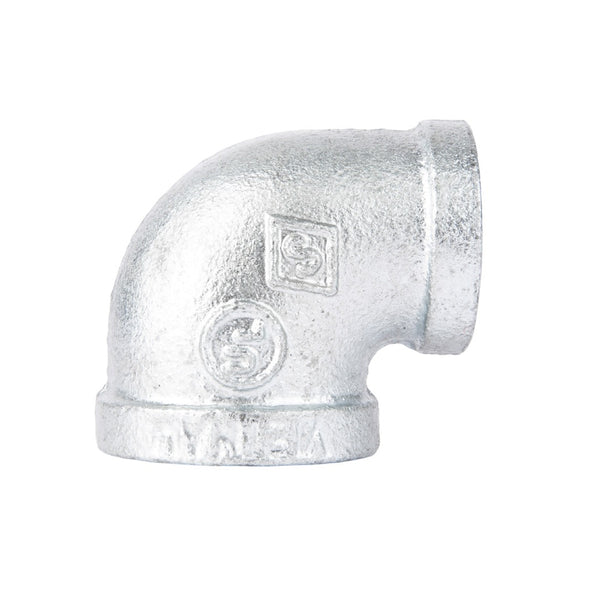 STZ Industries 311RE-134 90 Degree Reducing Elbow, Galvanized, Malleable Iron