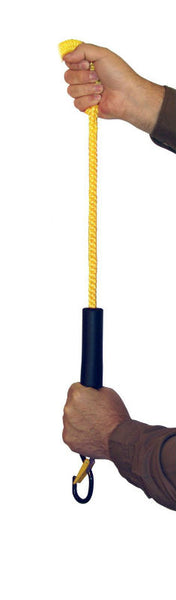 Secureline CZB4 Cordzilla Stretch Rope with Hook & Clip, Yellow, 400 Lb, 4'