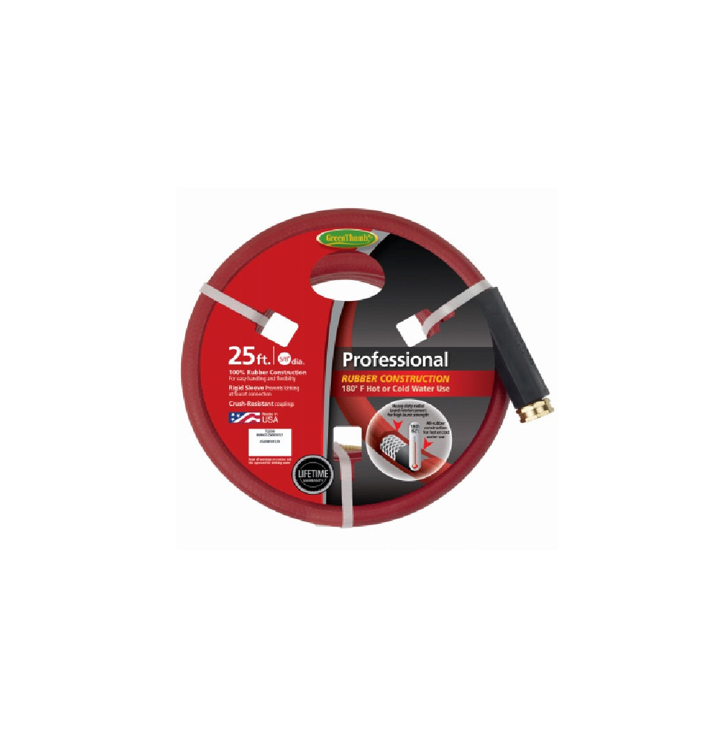 Teknor Apex 8696GT-25 Professional Hot Water Hose, 3-Ply Rubber, 5/8-Inch x 25 Feet