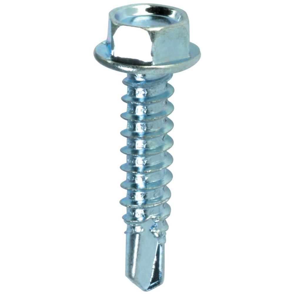Teks 21352 Self-Tapping Hex-Washer-Head Drill Point Screw, #14x1-1/2", 50-Count