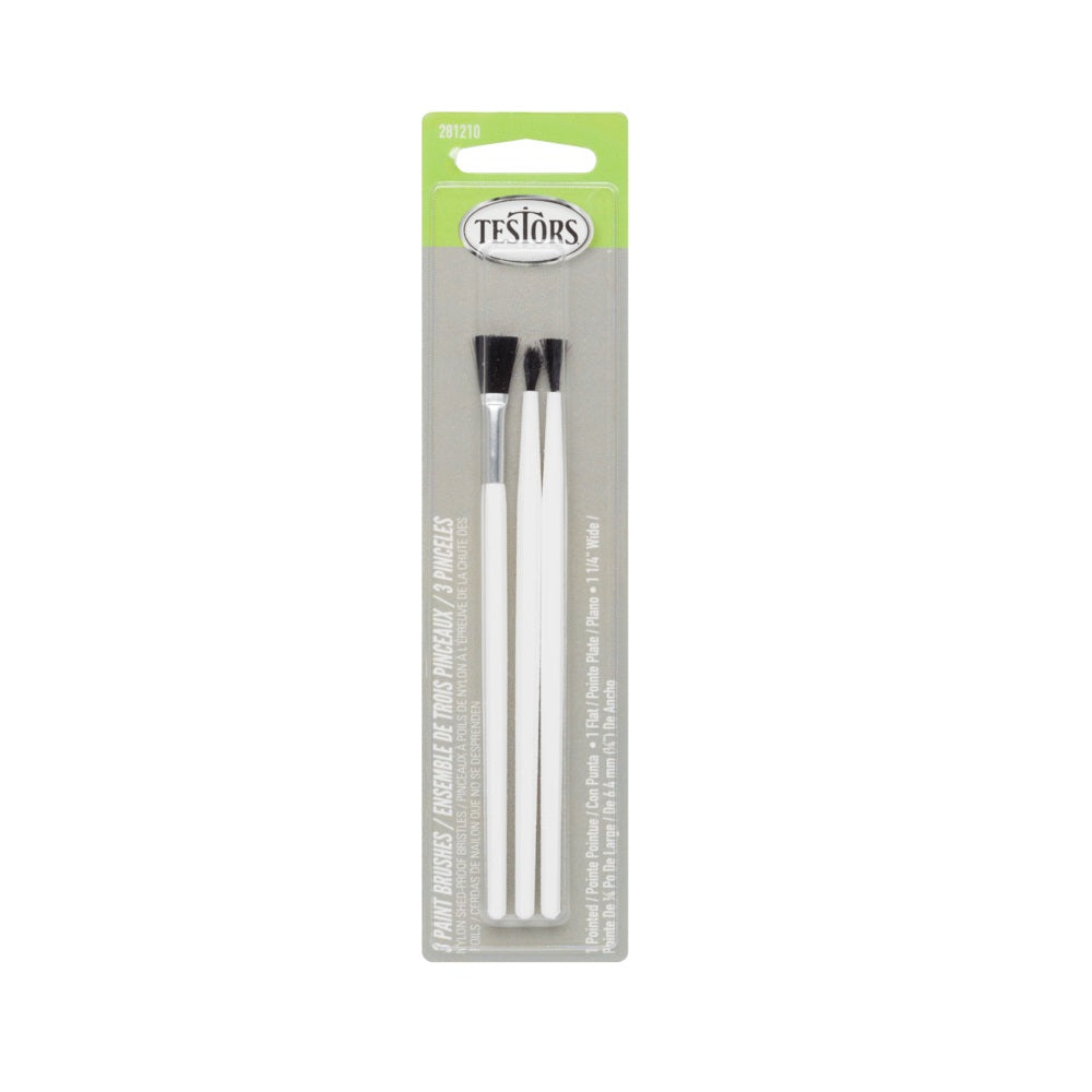 Testors 281210 Paint Brush Set, Gray