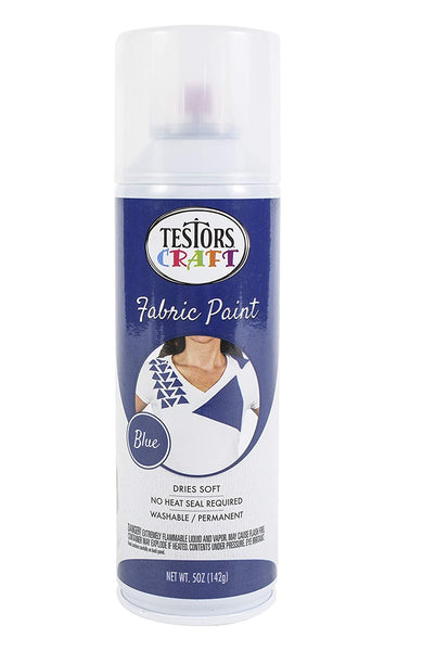 Testors 344363 Fabric Spray Paint, Blue, 5 Oz