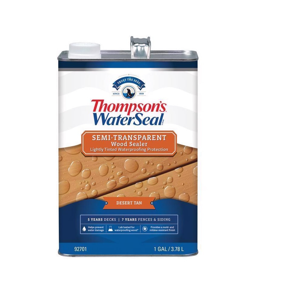 Thompson's WaterSeal TH.092701-16 Waterproofing Wood Stain and Sealer, 1 Gallon