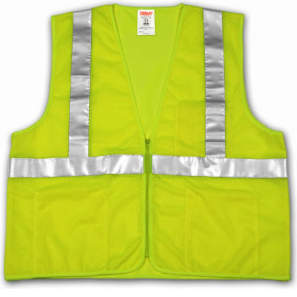 Tingley V70632-L-XL Job Sight Hi-Vis Safety Vest, Large/X-Large, Yellow & Green