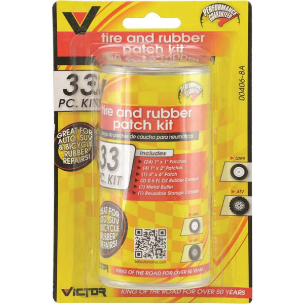 Victor 22-5-08814-MA Tire & Rubber Patch Kit, Metal/Rubber