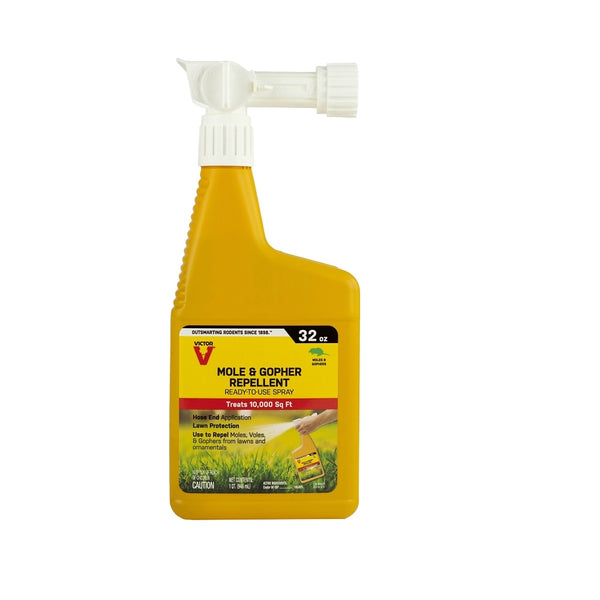 Victor M8002 Mole and Gopher Repellent Spray, 32 Oz