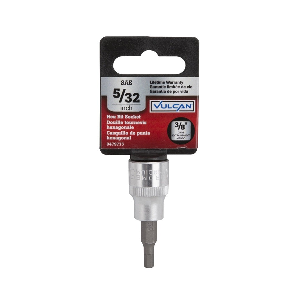 Vulcan 3506005520 Fractional Hex Bit Socket, 5/32 Inch x 3/8 Inch
