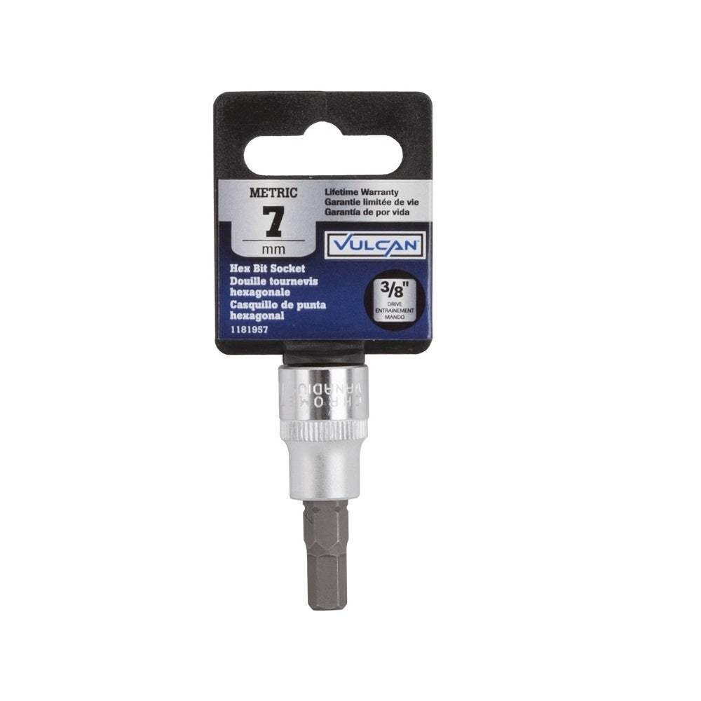 Vulcan 3506007421 Hex Bit Socket, 7 MM x 3/8 Inch