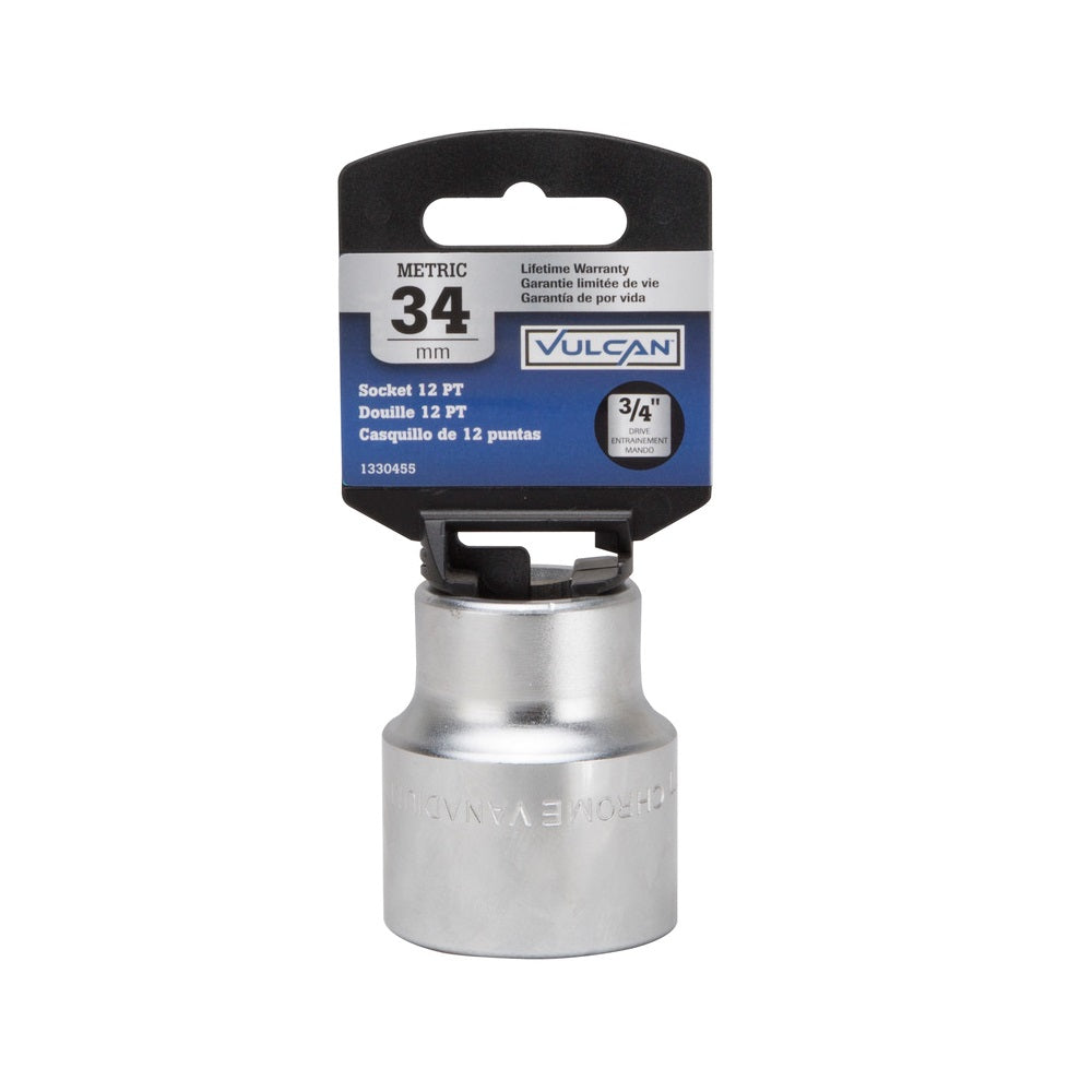 Vulcan MT-SM6034 Standard Drive Socket, 34 MM