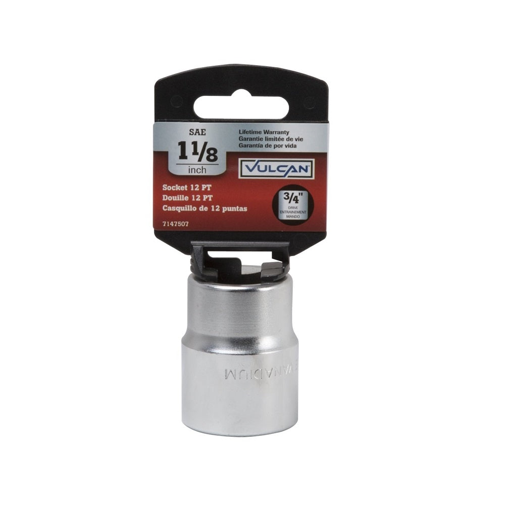 Vulcan MT-SS6036 Standard Drive Socket, 1-1/8 Inch