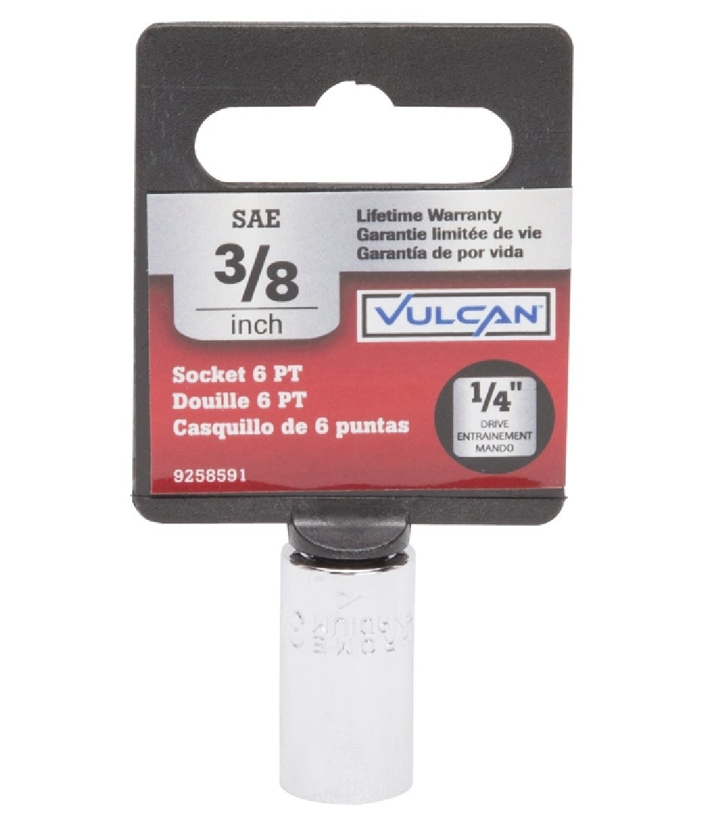 Vulcan MT6484208 Standard Socket, 1/4 Inch Drive, 3/8 Inch