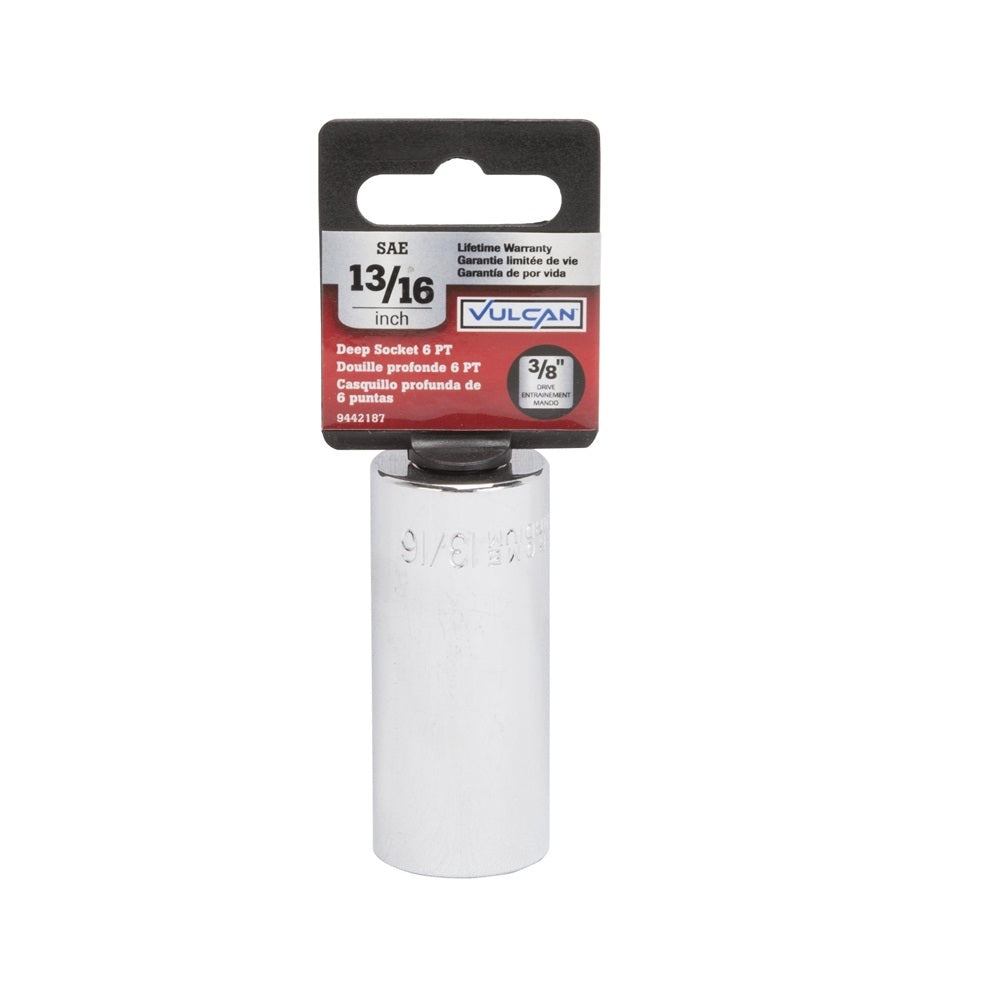 Vulcan MT6496483 Deep Drive Socket, 13/16 Inch x 3/8 Inch