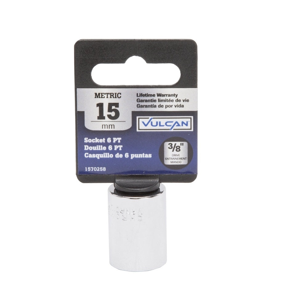 Vulcan MT6499420 Standard Drive Socket, 15 MM