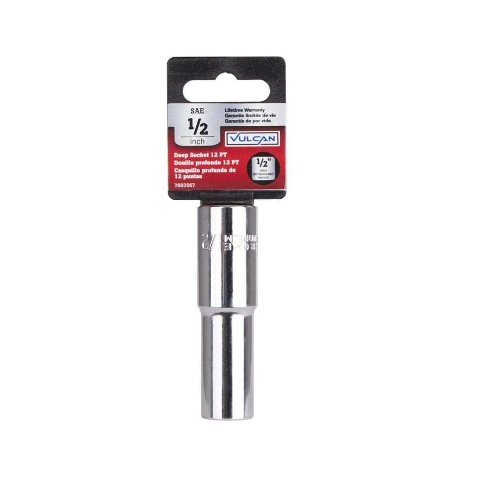 Vulcan MT6526651 Deep Drive Socket, 1/2 Inch