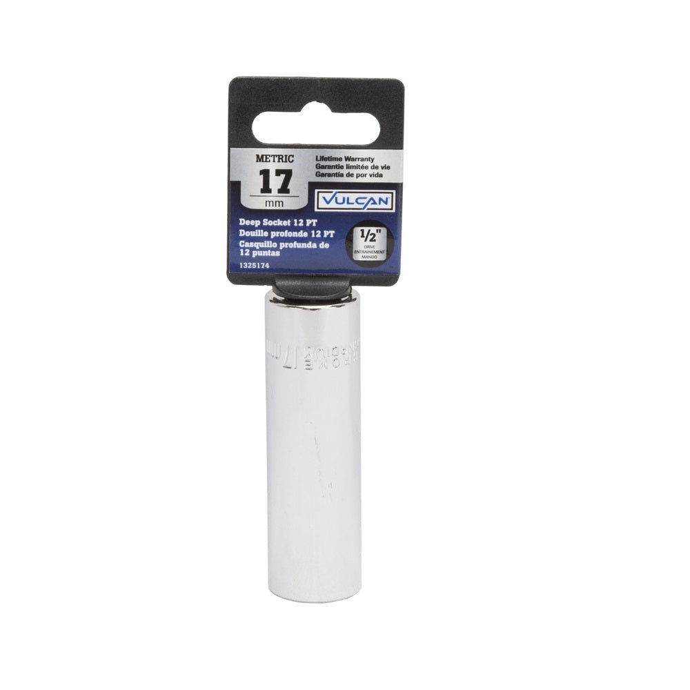 Vulcan MT6528978 Deep Drive Socket, 17 MM