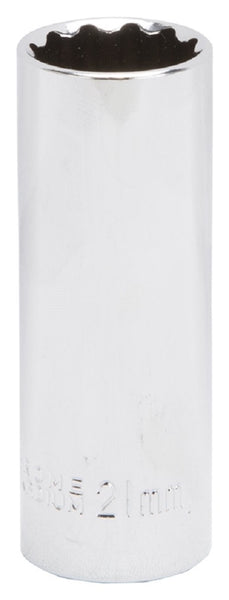 Vulcan MT6528982 Drive Deep Socket,  1/2", 21 mm, 12 Point