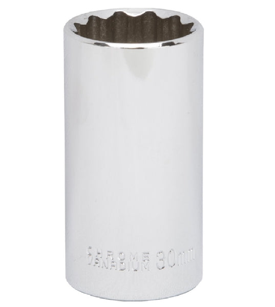 Vulcan MT6528988 Deep Socket, 30 Mm, 1/2 Inch Drive