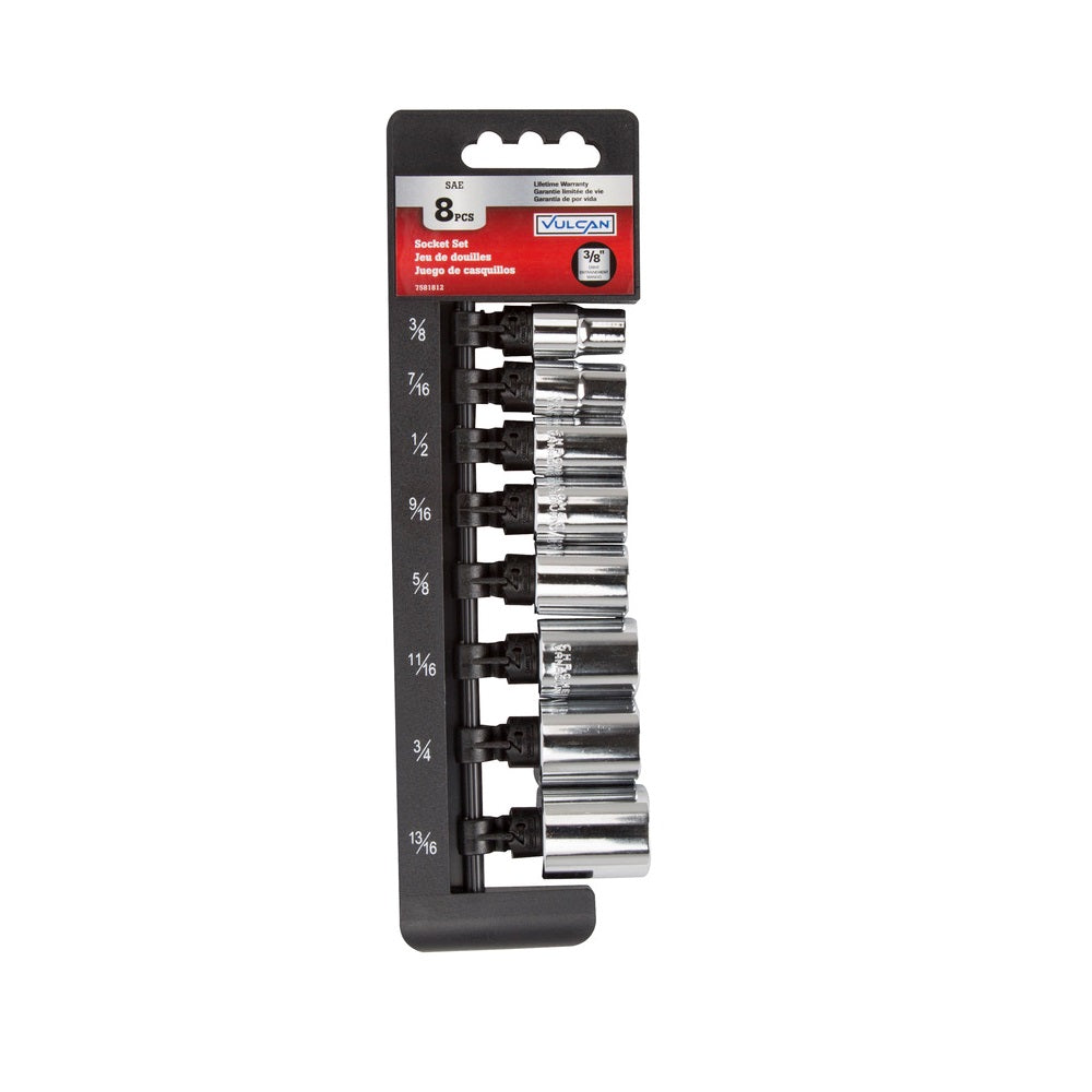 Vulcan MT6579338-P Socket Set, Chrome Vanadium Steel