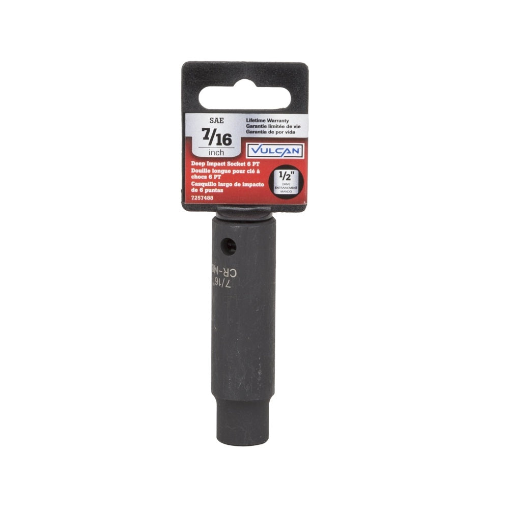 Vulcan MT6580171 Deep Impact Socket, 7/16 Inch