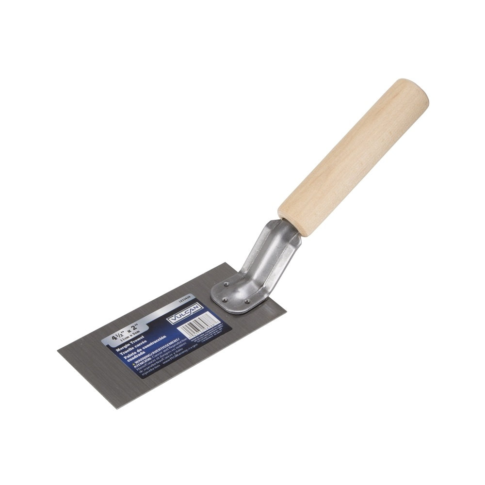Vulcan PT-120233L Margin Trowel, 4-1/2 Inch x 2 Inch