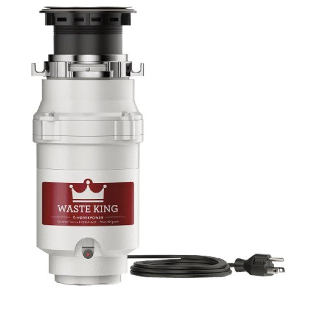 Waste King L-1001 Garbage Disposer, 1/2 hp Motor, 115 V