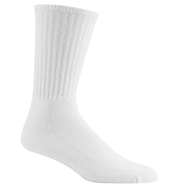 Wigwam S1077-051-MD Super 60 Crew Athletic Socks, Medium, White
