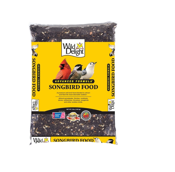 Wild Delight 377080 Songbird Songbird Sunflower Seeds Wild Bird Food, 8 lb