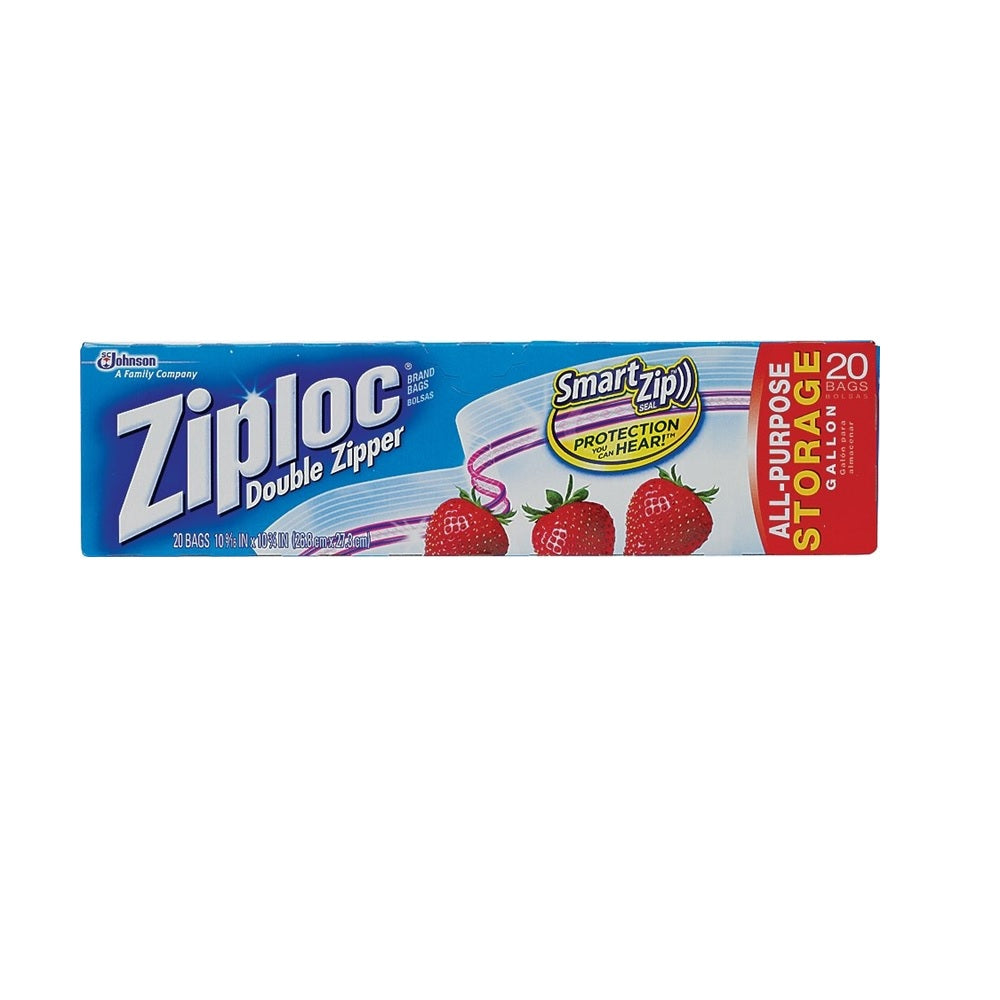 Ziploc 00350 Storage Food Bags, Clear